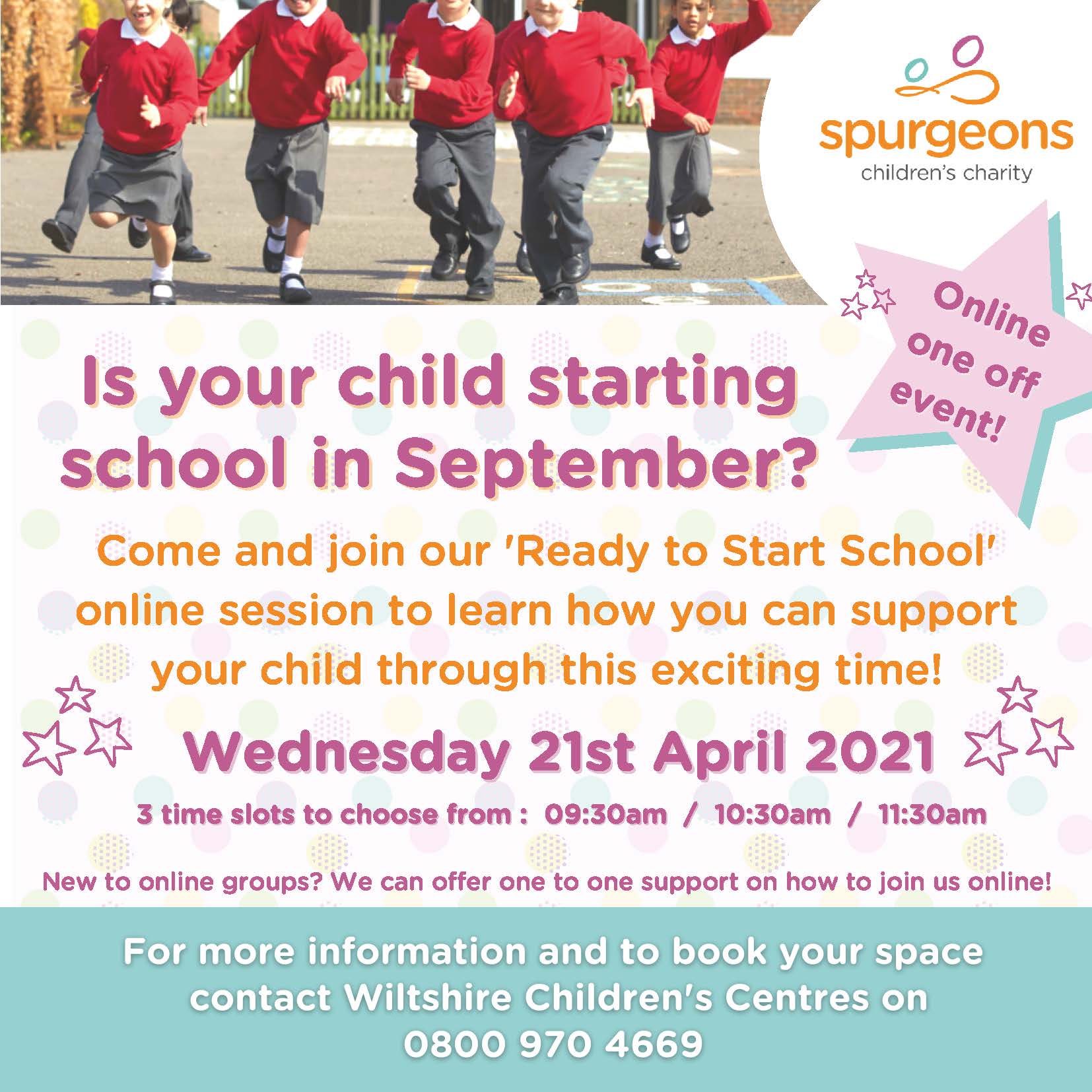 Ready to Start School poster April 2021