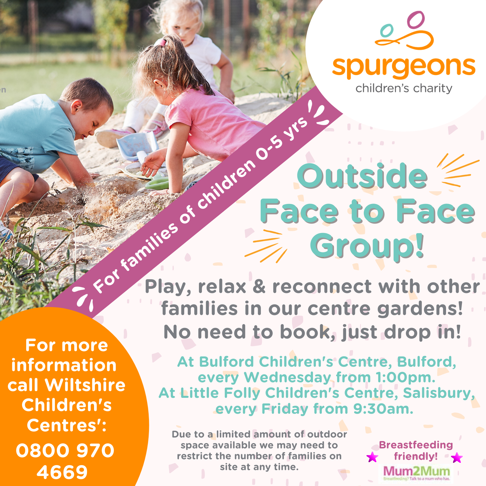 Meet other parents outside