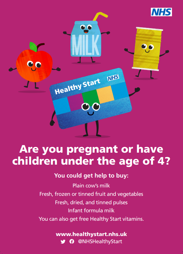 Apply for new Healthy Start prepaid card