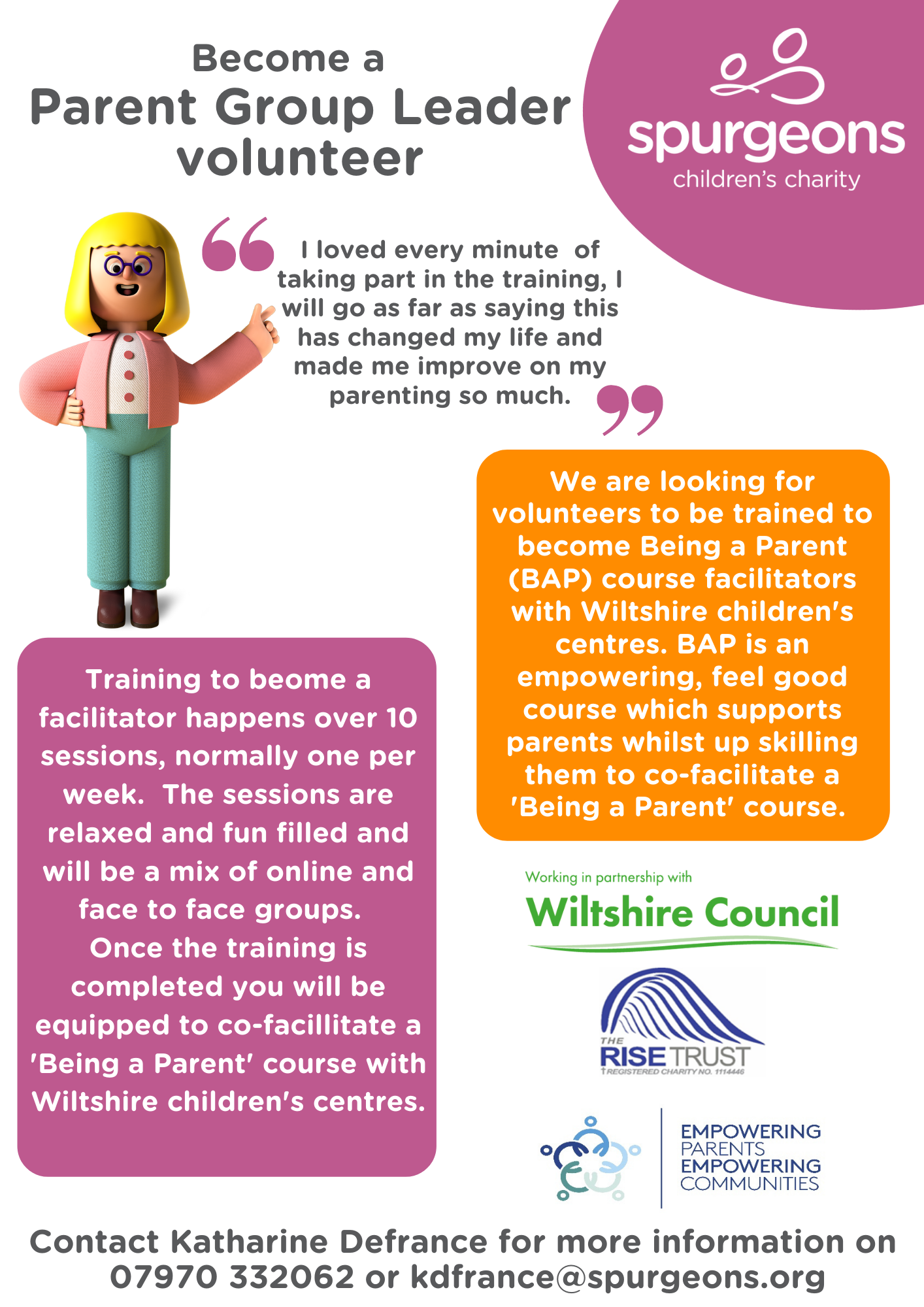 Become a ‘Parent Group Leader’ volunteer