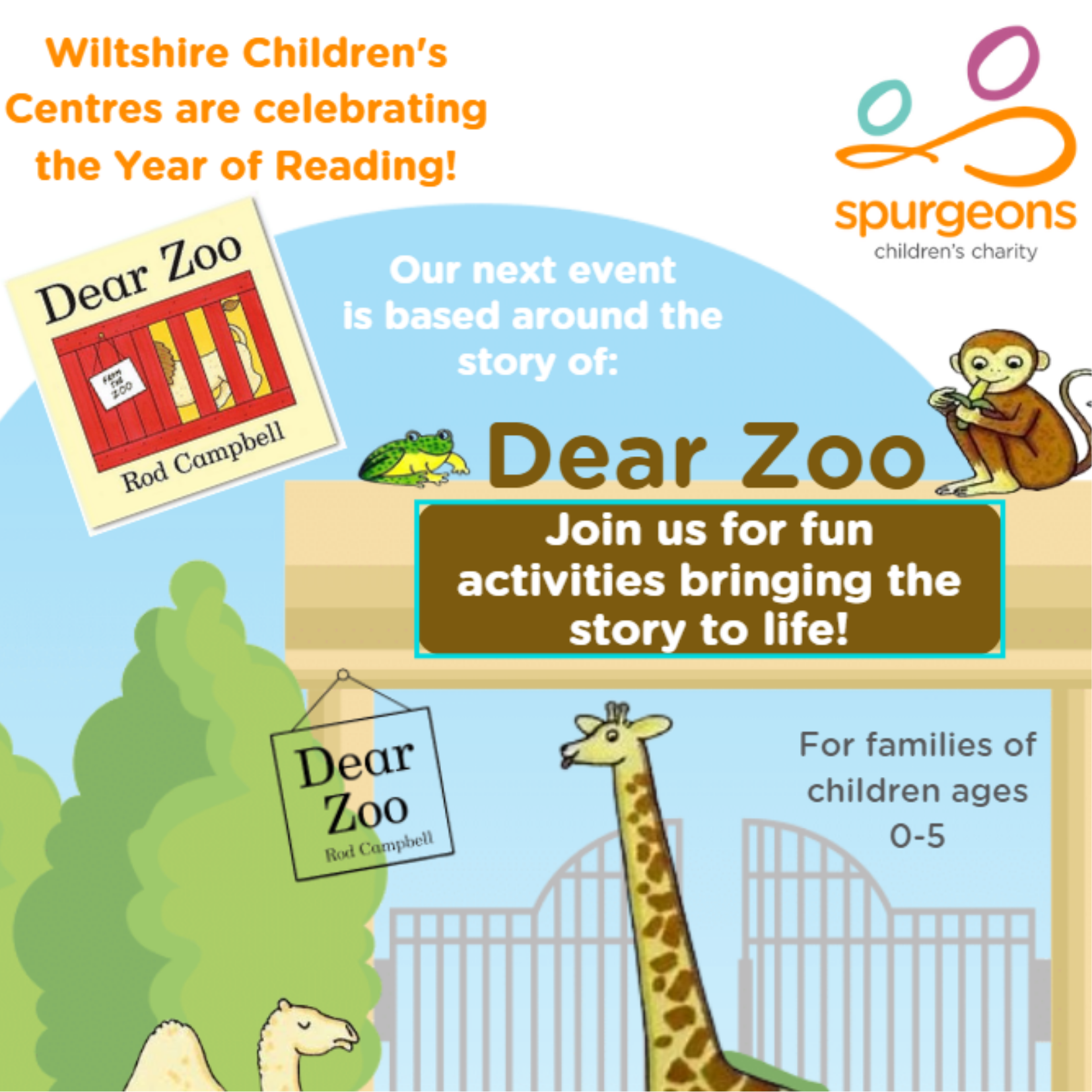 Wiltshire Year of Reading ‘Dear Zoo’ Event with Wiltshire Children’s Centres