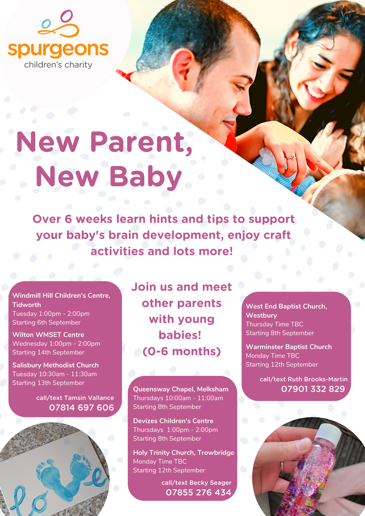 New Parent New Baby – New dates for September