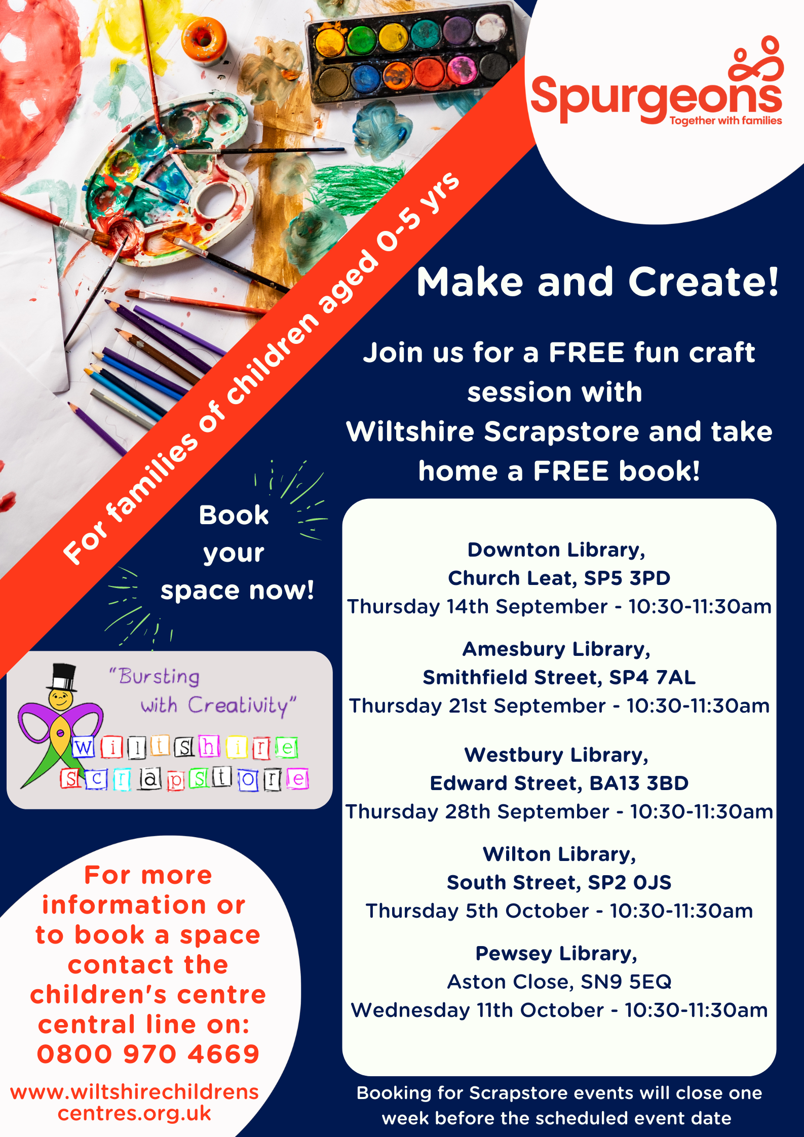 New dates announced for Make and Create (Scrapstore)