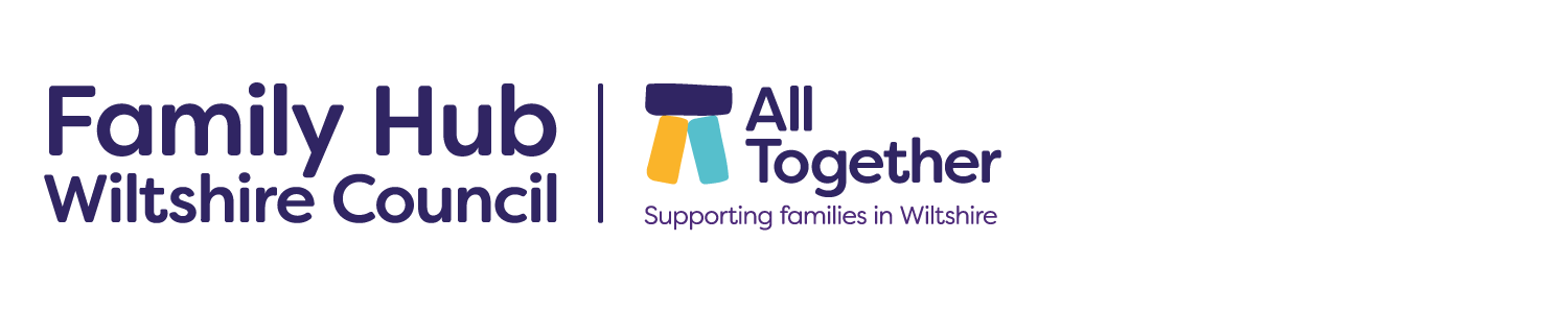 Family Hub Wiltshire Council and Spurgeons partnership logo