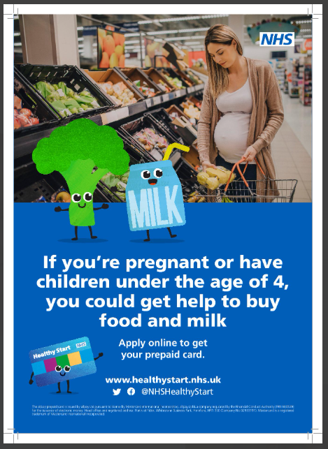 Help to buy food and milk