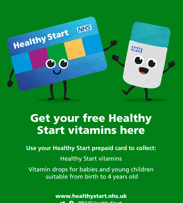 Healthy Start Vitamins Available at the Family Hubs and from Family Navigators