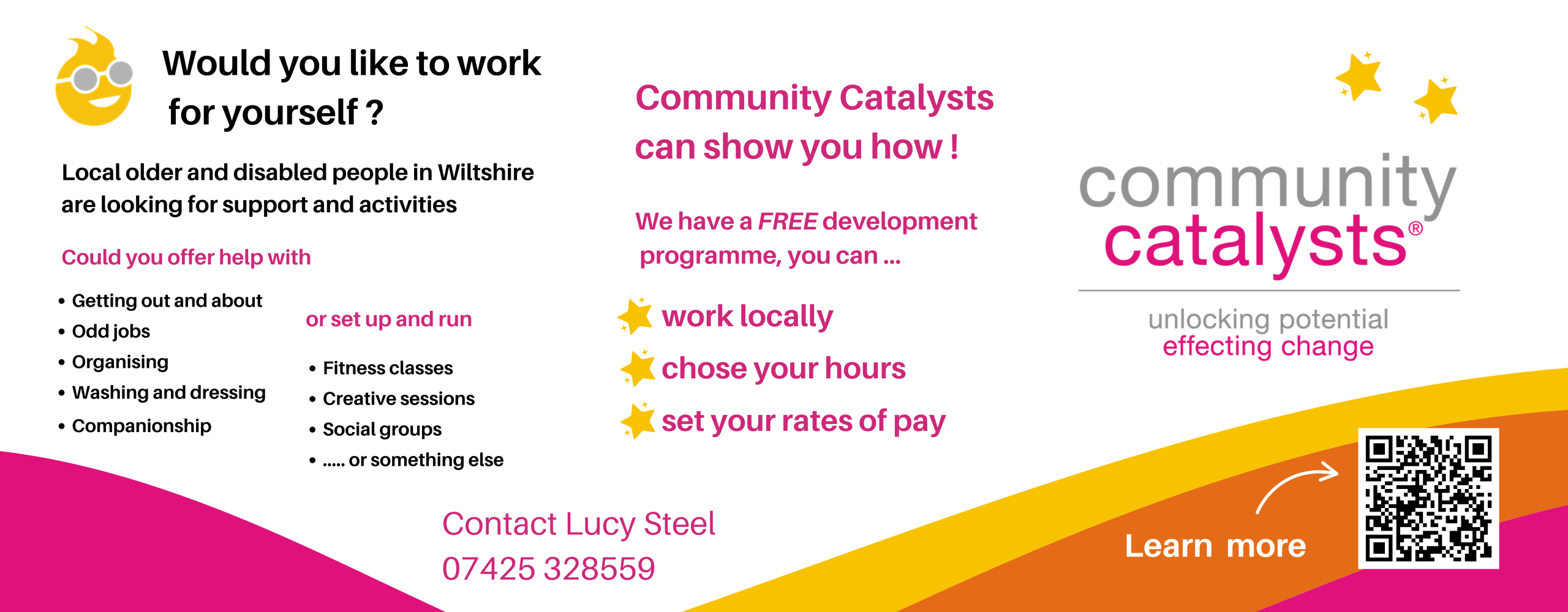Support for working for yourself